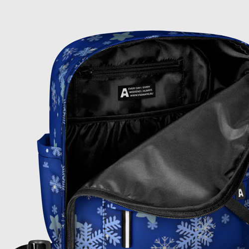 Женский рюкзак 3D с принтом Снежинки, фото #5
