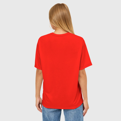 Женская футболка oversize 3D Просто Кагуя в любви как на войне, цвет 3D печать - фото 4