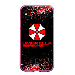 Чехол для iPhone XS Max матовый Resident evil Umbrella corporation