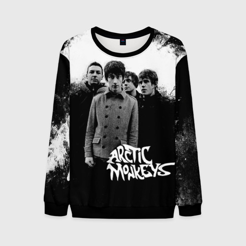 Мужской свитшот 3D Группа Arctic monkeys, цвет черный