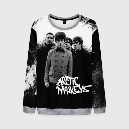 Мужской свитшот 3D Группа Arctic monkeys, цвет меланж