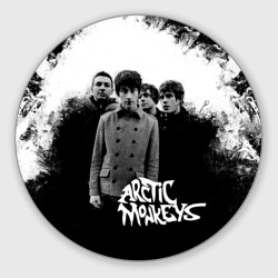 Круглый коврик для мышки Группа Arctic monkeys