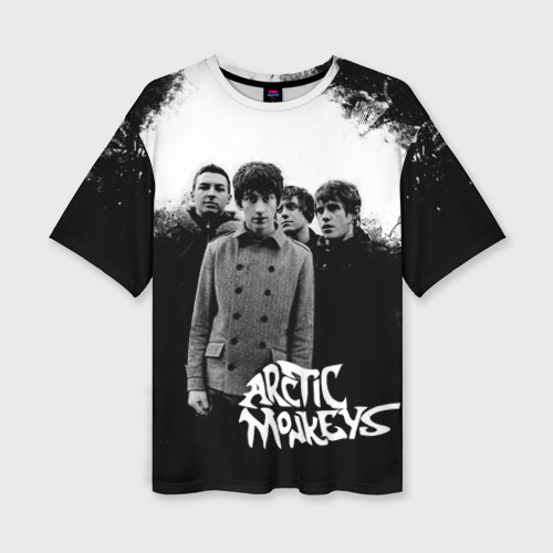 Женская футболка oversize 3D Группа Arctic monkeys, цвет 3D печать