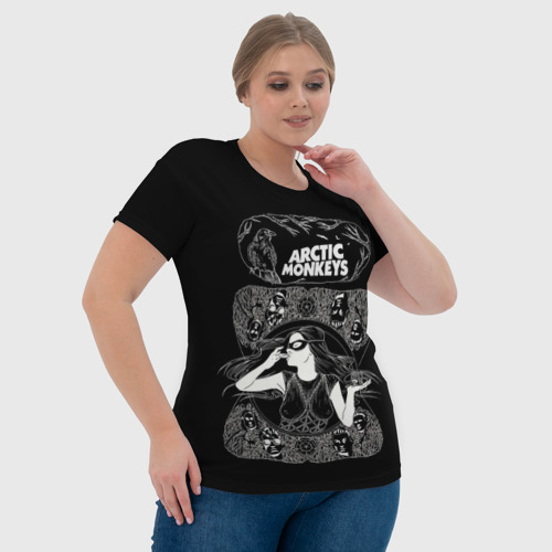 Женская футболка 3D с принтом Arctic monkeys Art, фото #4