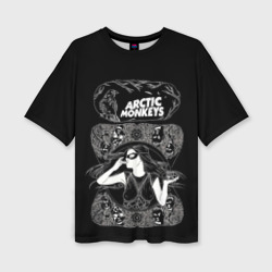 Женская футболка oversize 3D Arctic Monkeys Art