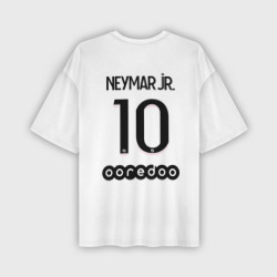 Мужская футболка oversize 3D Neymar 10 PSG Pink Theme