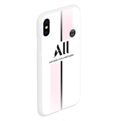 Чехол для iPhone XS Max матовый Neymar 10 PSG Pink Theme - фото 2