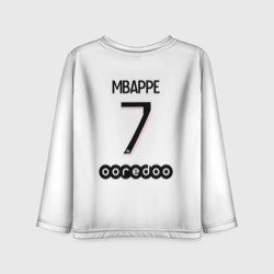 Детский лонгслив 3D Mbappe 7 PSG Pink Theme