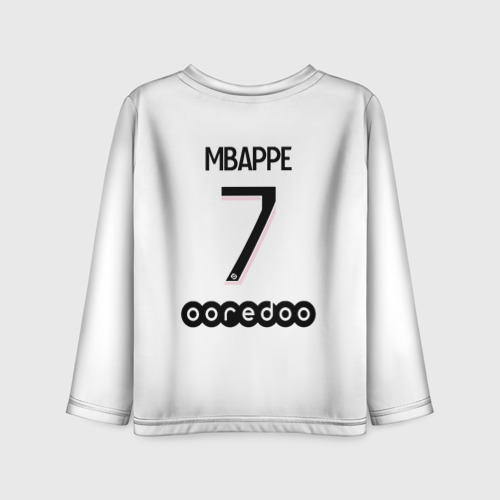 Детский лонгслив 3D Mbappe 7 PSG Pink Theme, цвет 3D печать - фото 2