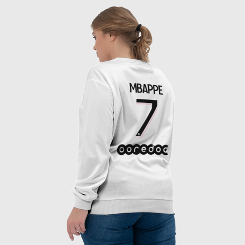 Женский свитшот 3D Mbappe 7 PSG Pink Theme, цвет 3D печать - фото 7