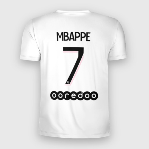 Мужская футболка 3D Slim Mbappe 7 PSG Pink Theme, цвет 3D печать - фото 2