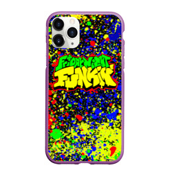 Чехол для iPhone 11 Pro Max матовый Friday Night Funkin Logo Acid Style