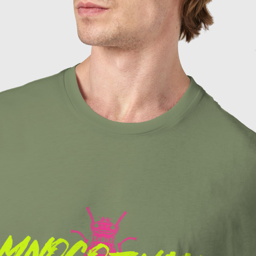 Мужская футболка хлопок Mnogoznaal 1, цвет авокадо - фото 6
