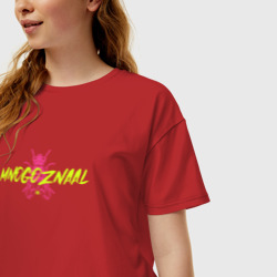 Женская футболка хлопок Oversize Mnogoznaal 1 - фото 2