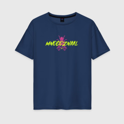 Женская футболка хлопок Oversize Mnogoznaal 1