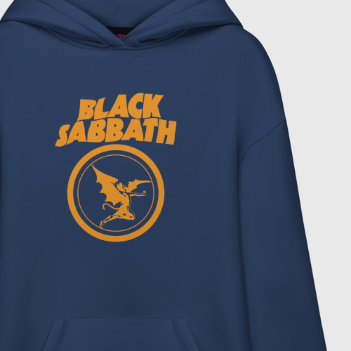 Худи SuperOversize хлопок Black Sabbath Vol 4 Рок группа, цвет темно-синий - фото 3