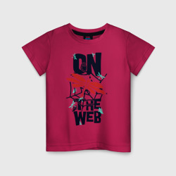 Детская футболка хлопок Стрекоза в паутине