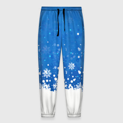 Мужские брюки 3D [Снежинки] - С Новым Годом