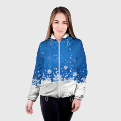 Женская куртка 3D [Снежинки] - С Новым Годом - фото 2