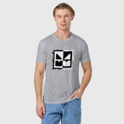 Мужская футболка хлопок Geometry Dash black white - фото 2