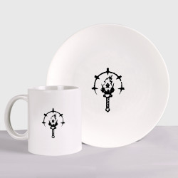 Набор: тарелка + кружка Darkest Dungeon Эмблема