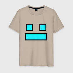 Мужская футболка хлопок Geometry Dash face smile