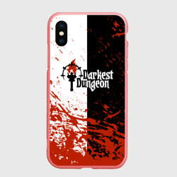 Чехол для iPhone XS Max матовый Darkest Dungeon DD Black White Logo