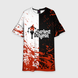Детское платье 3D Darkest Dungeon DD Black White Logo