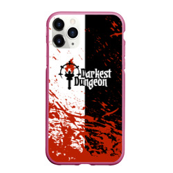 Чехол для iPhone 11 Pro Max матовый Darkest Dungeon DD Black White Logo