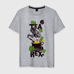 Чайный динозавр  – Мужская футболка хлопок с принтом купить со скидкой в -20%
