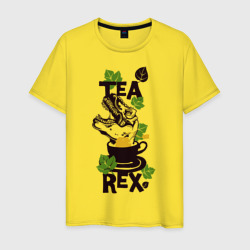 Мужская футболка хлопок Чайный динозавр 