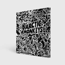 Холст квадратный Arctic monkeys Pattern