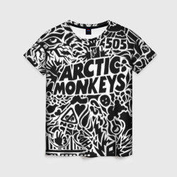 Женская футболка 3D Arctic monkeys Pattern