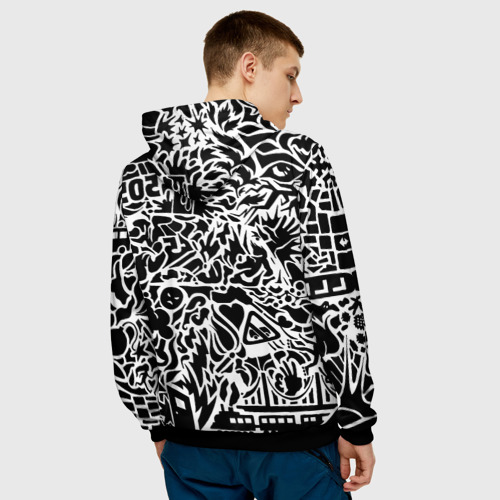 Мужская толстовка 3D Arctic monkeys Pattern, цвет черный - фото 4