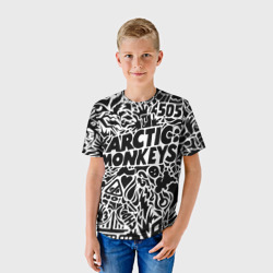 Детская футболка 3D Arctic monkeys Pattern - фото 2