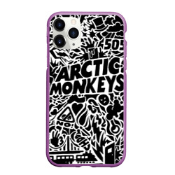 Чехол для iPhone 11 Pro Max матовый Arctic monkeys Pattern