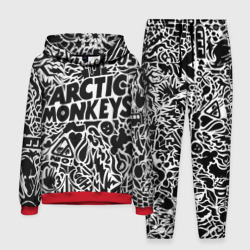 Мужской костюм с толстовкой 3D Arctic monkeys Pattern