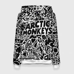 Женская толстовка 3D Arctic monkeys Pattern