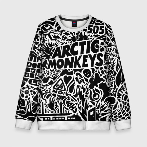 Детский свитшот 3D Arctic monkeys Pattern, цвет 3D печать