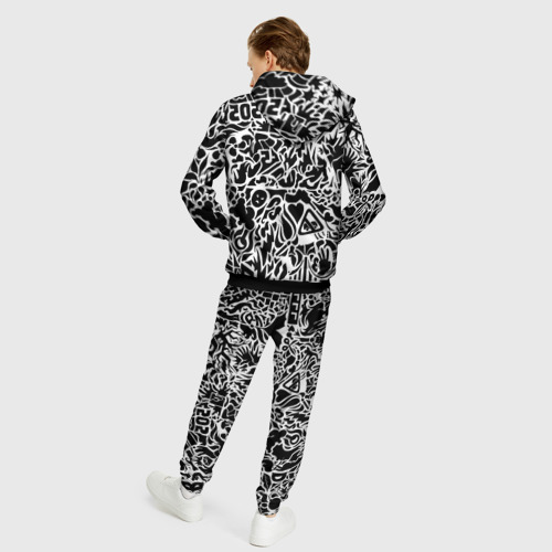 Мужской костюм с толстовкой 3D Arctic monkeys Pattern, цвет черный - фото 4