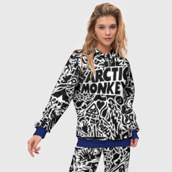 Женский костюм с толстовкой 3D Arctic monkeys Pattern - фото 2