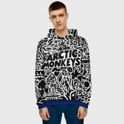 Мужская толстовка 3D Arctic monkeys Pattern - фото 2