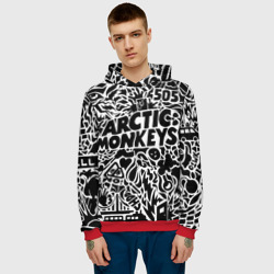 Мужская толстовка 3D Arctic monkeys Pattern - фото 2