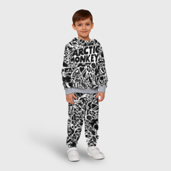 Детский костюм с толстовкой 3D Arctic monkeys Pattern - фото 2