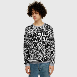 Мужской свитшот 3D Arctic monkeys Pattern - фото 2