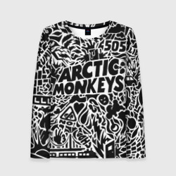 Женский лонгслив 3D Arctic monkeys Pattern