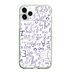 Чехол для iPhone 11 Pro матовый Математические формулы наука