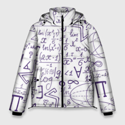 Мужская зимняя куртка 3D Математические формулы наука