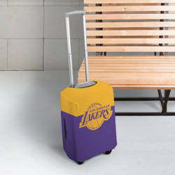 Чехол для чемодана 3D Lakers line hexagon sport - фото 2