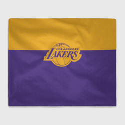 Плед 3D Lakers line hexagon sport